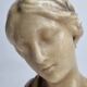 Bust of a young woman in Florentine style wax, 19 cm