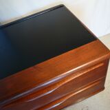 Vintage Scandinavian teak bass row