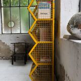 Industrial storage shelves yellow