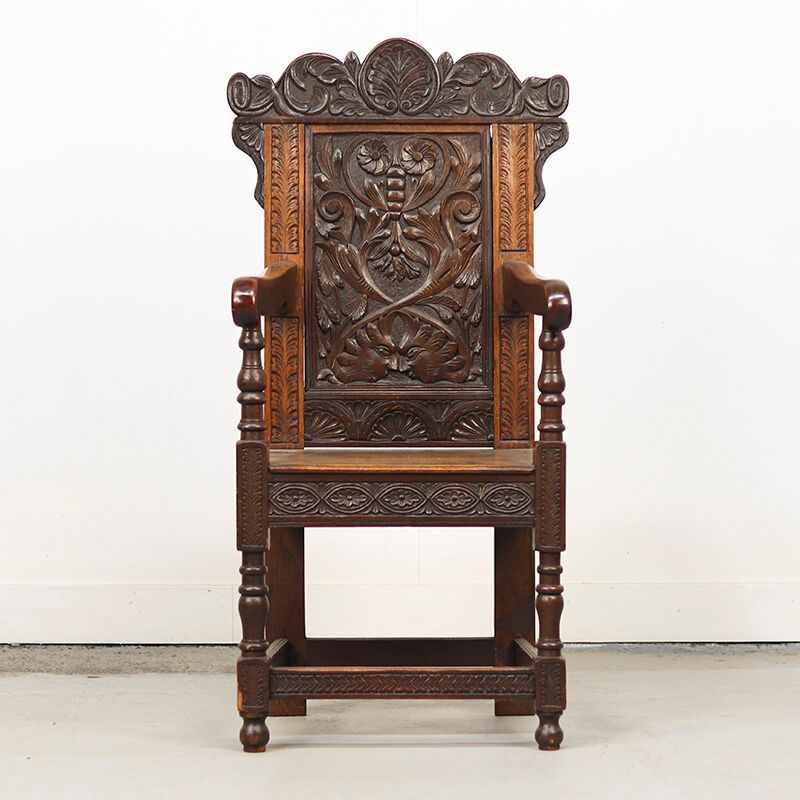 Fauteuil Wainscott anglais du XVIIIe siècle.