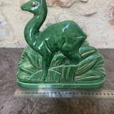3 Sculpture Lama Charles Lemanceau Faience ST Clément France Art Déco 1930