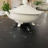 Antique Soup Tureen & Vegetable Dish with Lid