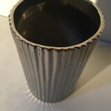 Vase en verre chromé