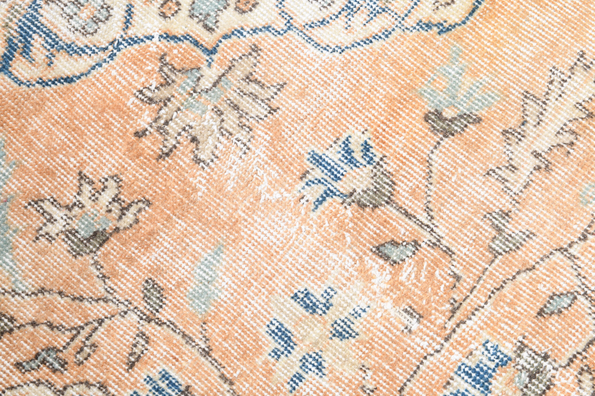 Rustic turkish runner rug 271x70cm