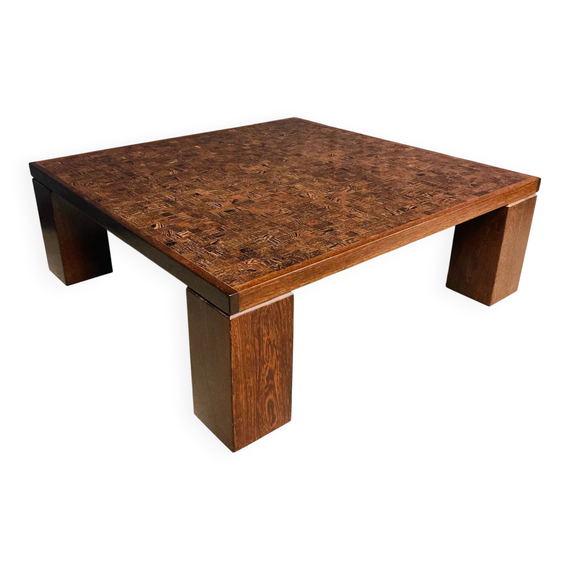 Brutalist coffee table, Rolf Middelboe and Gorm Lindum, 1970s for Tranekaer