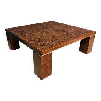 Table basse brutaliste, Rolf Middelboe et Gorm Lindum, années 1970 pour Tranekaer