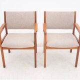 A pair of armchairs, Denmark, 1960s. After restoration.