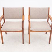 A pair of armchairs, Denmark, 1960s. After restoration.
