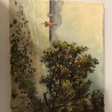 Peinture Huile sur toile- Marine par Claude Roger Puget (1911-2002)