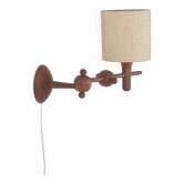 Danish teak wall lamp, 1960s
