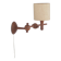 Danish teak wall lamp, 1960s