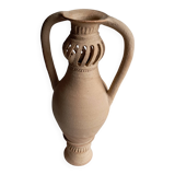 Large pierced stoneware vase