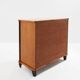 Jules Leleu cabinet merisier marqueté 2 portes bronze 1940