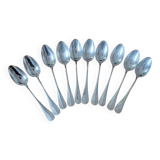 10 silver plated table spoons