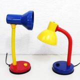 Multicolored desk lamp 1980
