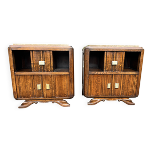 Paire tables chevet - art