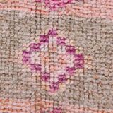 Pink Orange Turkish Runner Rug 100x302Cm