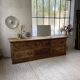 XXL walnut silk loom furniture from the 50s
