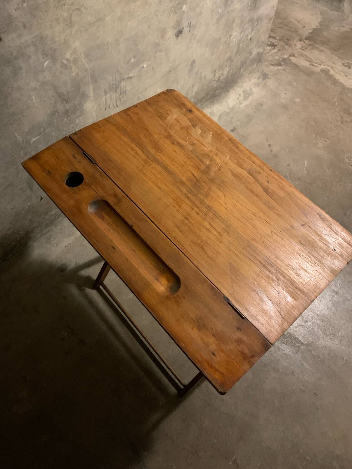 1950s folding school desk