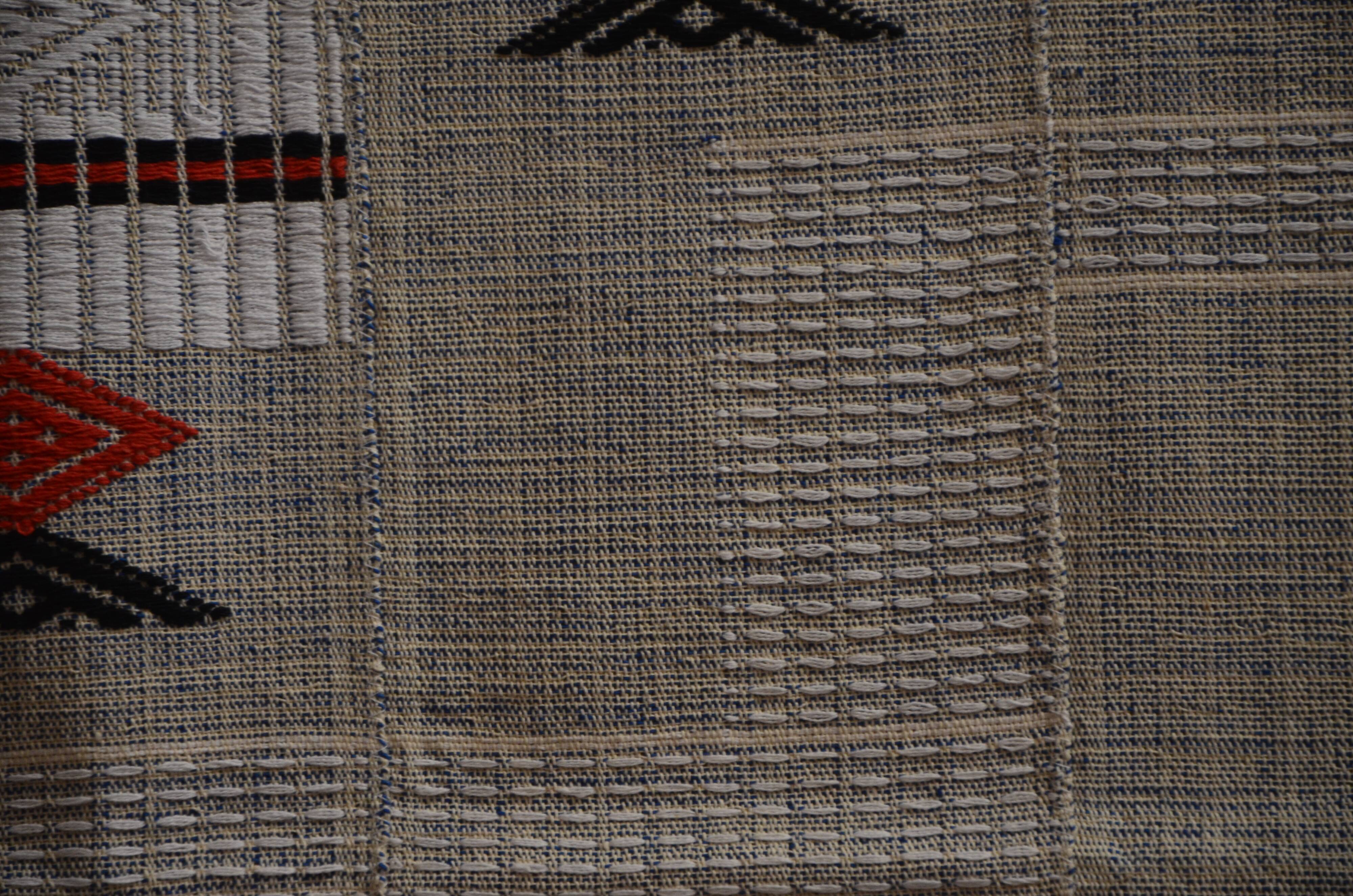 Jeté de lit en pagne kita, motif ethnique