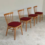 Set of 4 dining room chairs by Antonin Suman for Tatra Nabytok