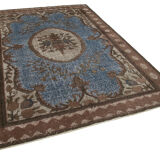 Handmade Distressed Oriental 1980s 210 cm x 306 cm Brown Carpet