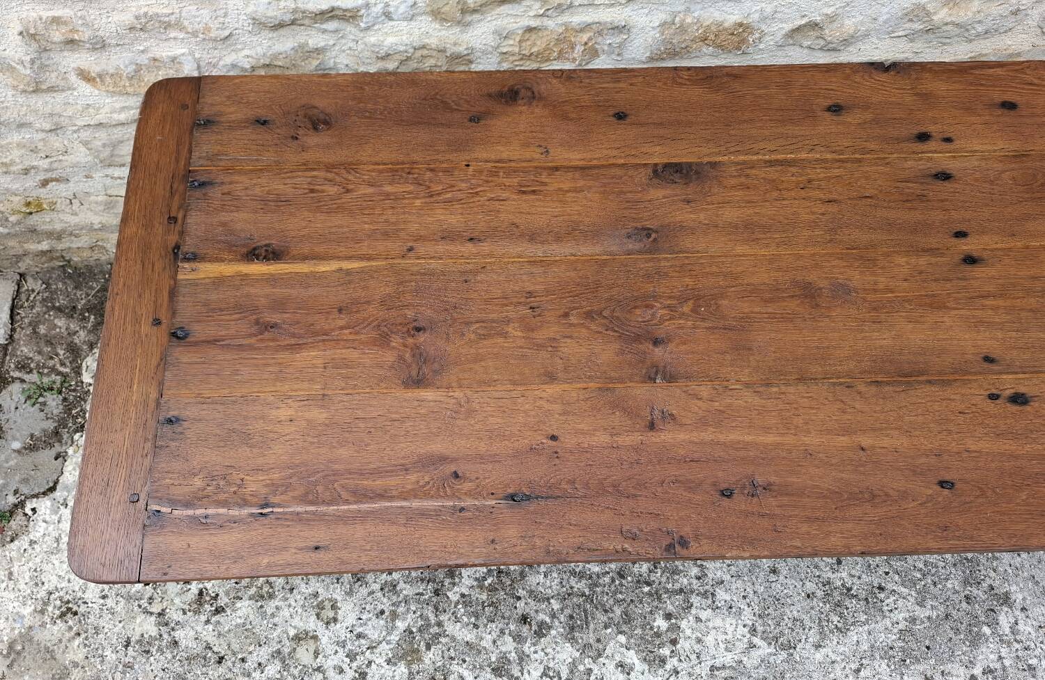 Table de ferme en chêne massif
