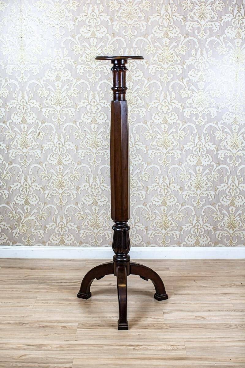 Solid Oak Pedestal, 1930s