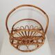 Vintage bamboo magazine rack Italy 1960s