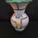 Italian ceramic vase Deruta signed and numbered