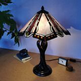 Tiffany style lamp, stained glass, art nouveau