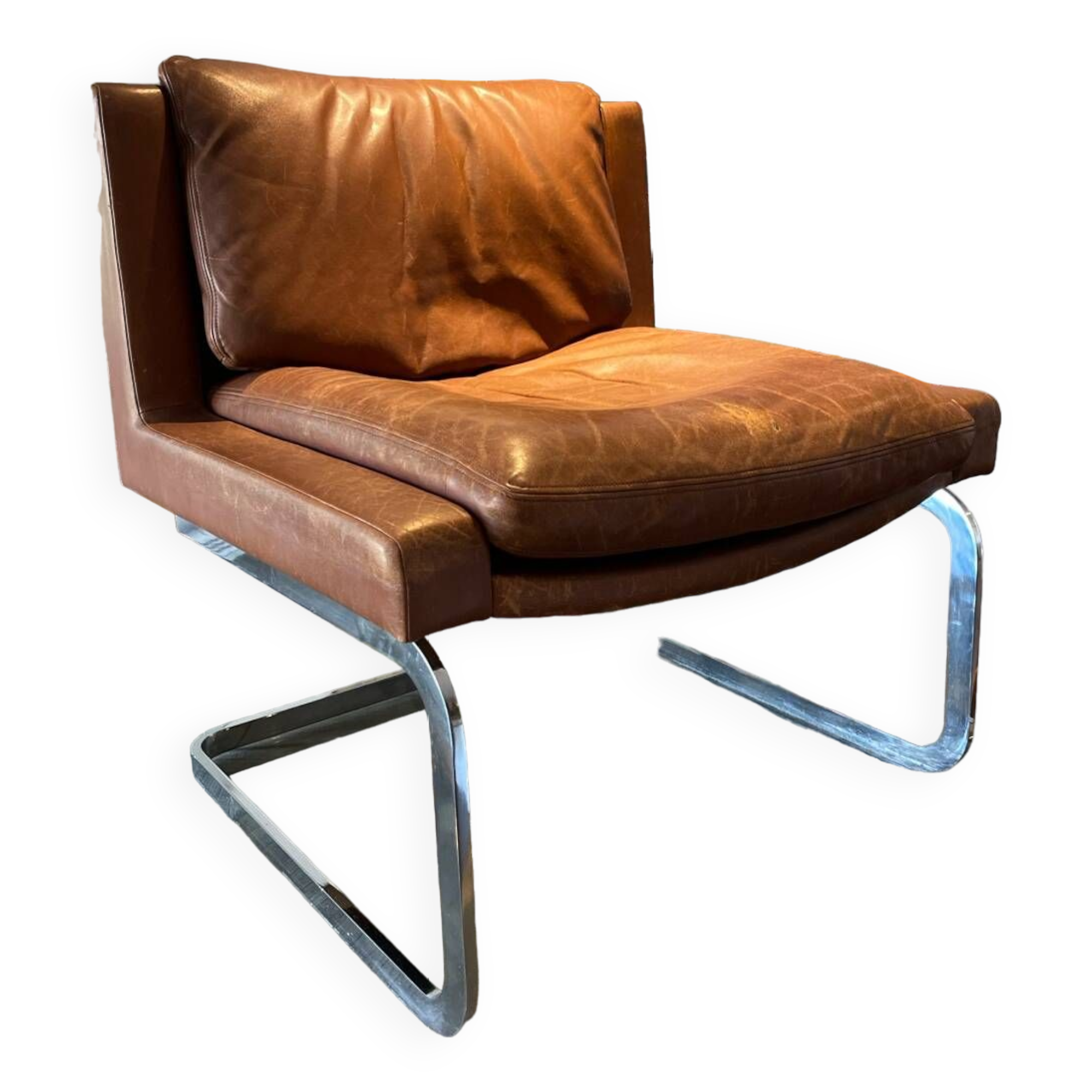 Mid century DS-201 leather armchair by Robert Haussmann for De Sede - Switzerland 1957