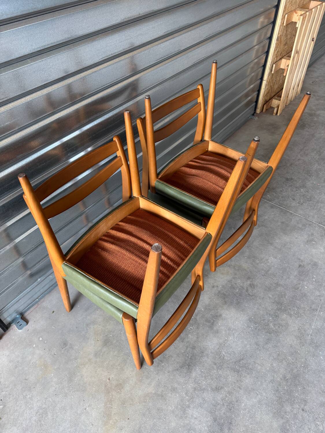 4 Scandinavian style chairs from the 1970s