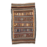 Vintage Persan Qasgai Kilim 254x154 cm Laine Kelim Tapis Grand Rouge, Noir, Coloré