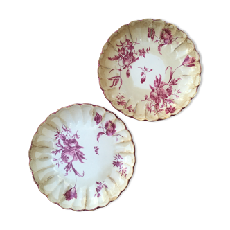 Pair of old Gien plates