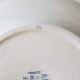 Set of 5 old blue flat plates H.B.&Cie