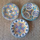 3 vintage oriental plates