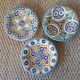 3 vintage oriental plates