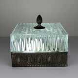 Vintage Crystal Ceiling Lamp, Italy, 1960s