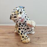 Sculpture of a young leopard