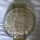Coupe verre jaune Art déco
