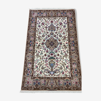 Ispahan silk wool carpet - 174x107cm