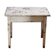Shabby white side table