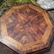 Table basse vintage octogonale bois massif tres bon etat