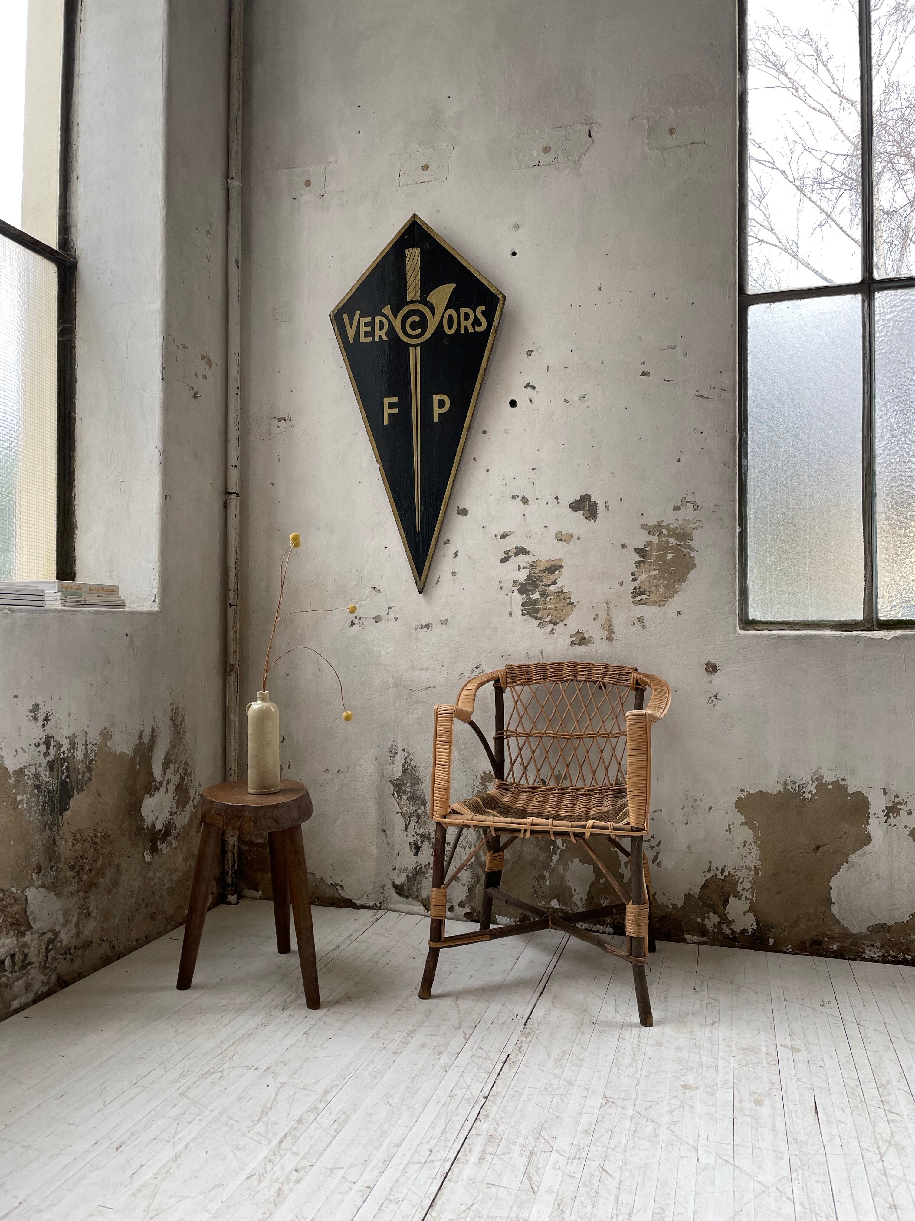 Popular rope, wicker and wood chair