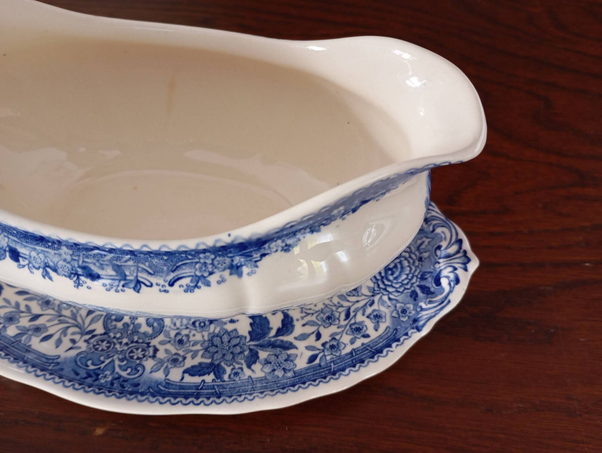 Saucière 'Burgenland' bleu Villeroy & Boch Mettlach