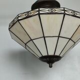 Set of two vintage tiffany style ceiling lights