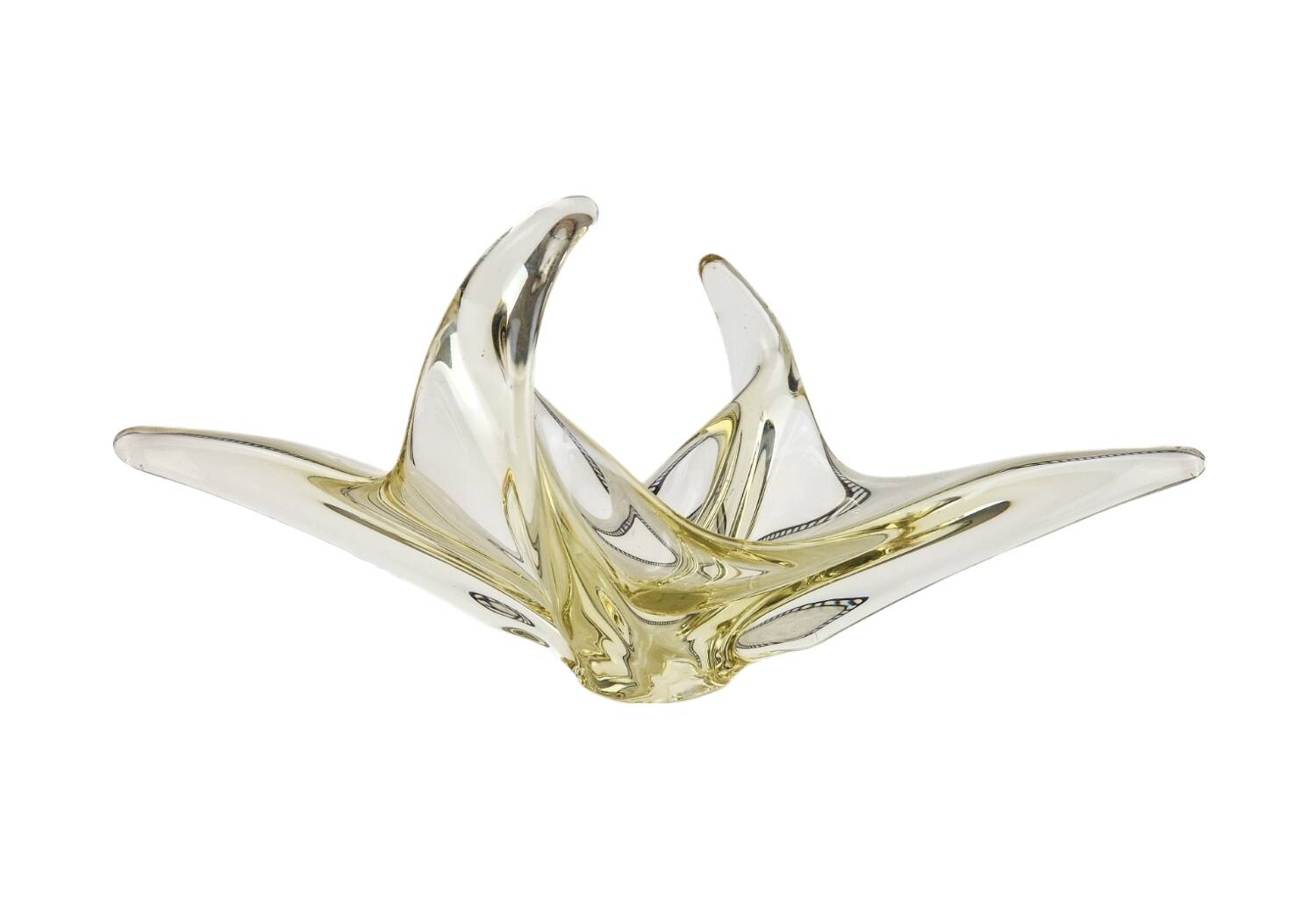 Large fruit bowl, centerpiece or vintage crystal empty pocket