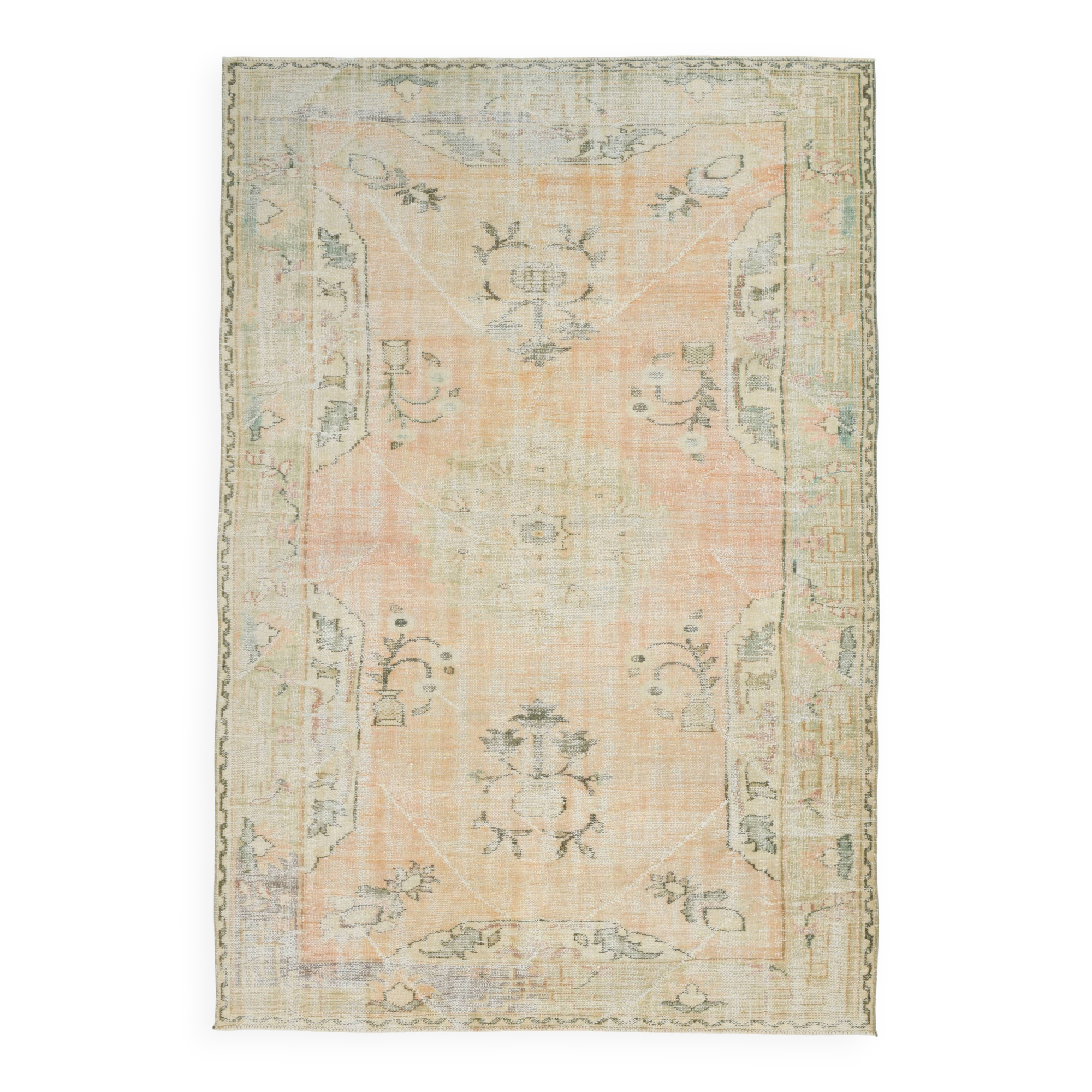 Turkish Vintage Rug, 196x288 Cm