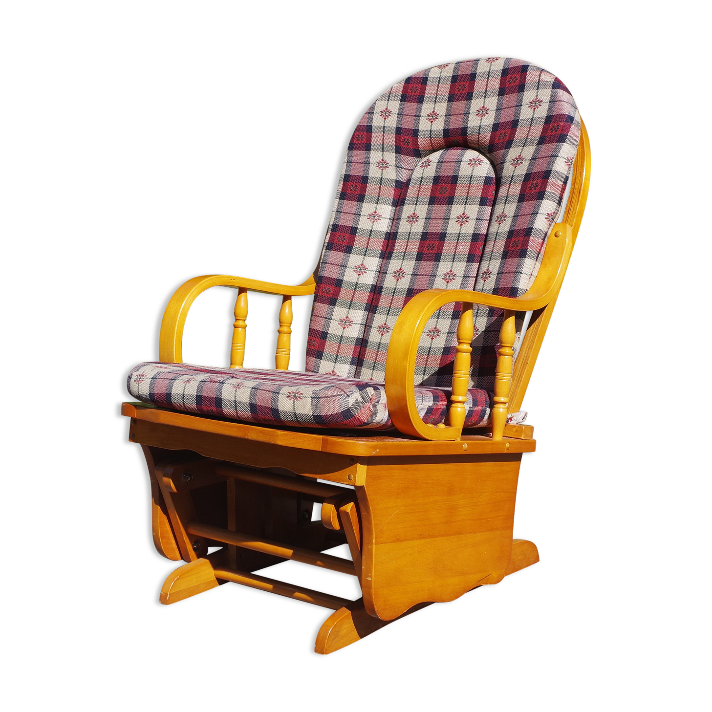 Rocking chair in pine, 1970s